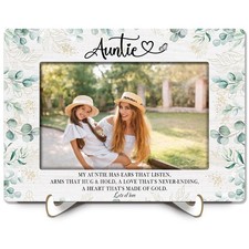 Auntie Gifts 4x6 Picture Frame, Auntie Aunt Gifts from Nephew Niece Photo Fra...