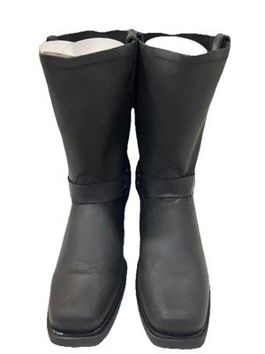 Dingo Men's Black Dean Leather Harness Boots DI19057-BK, Size 14 D Men s