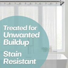 Extra Long Shower Curtain Liner with Magnets 72x84 XL Clear PEVA Shower Liner