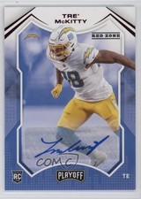 2021 Panini Playoff Rookies Red Zone Auto Tre' McKitty #281 Auto 03xg