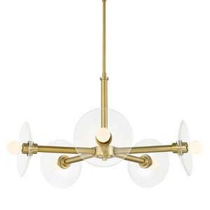 Designers Fountain D294C-5CH Litto 5 Light 27"W Chandelier - Gold - Picture 1 of 2