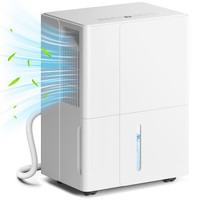 HOMCOM 30L Dehumidifier with Filter, Auto Defrost, for Home Laundry Drying