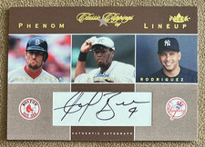 2004 Fleer Classic Clippings Phenom Lineup Angel Berroa Auto #PLA-AB Gold /50