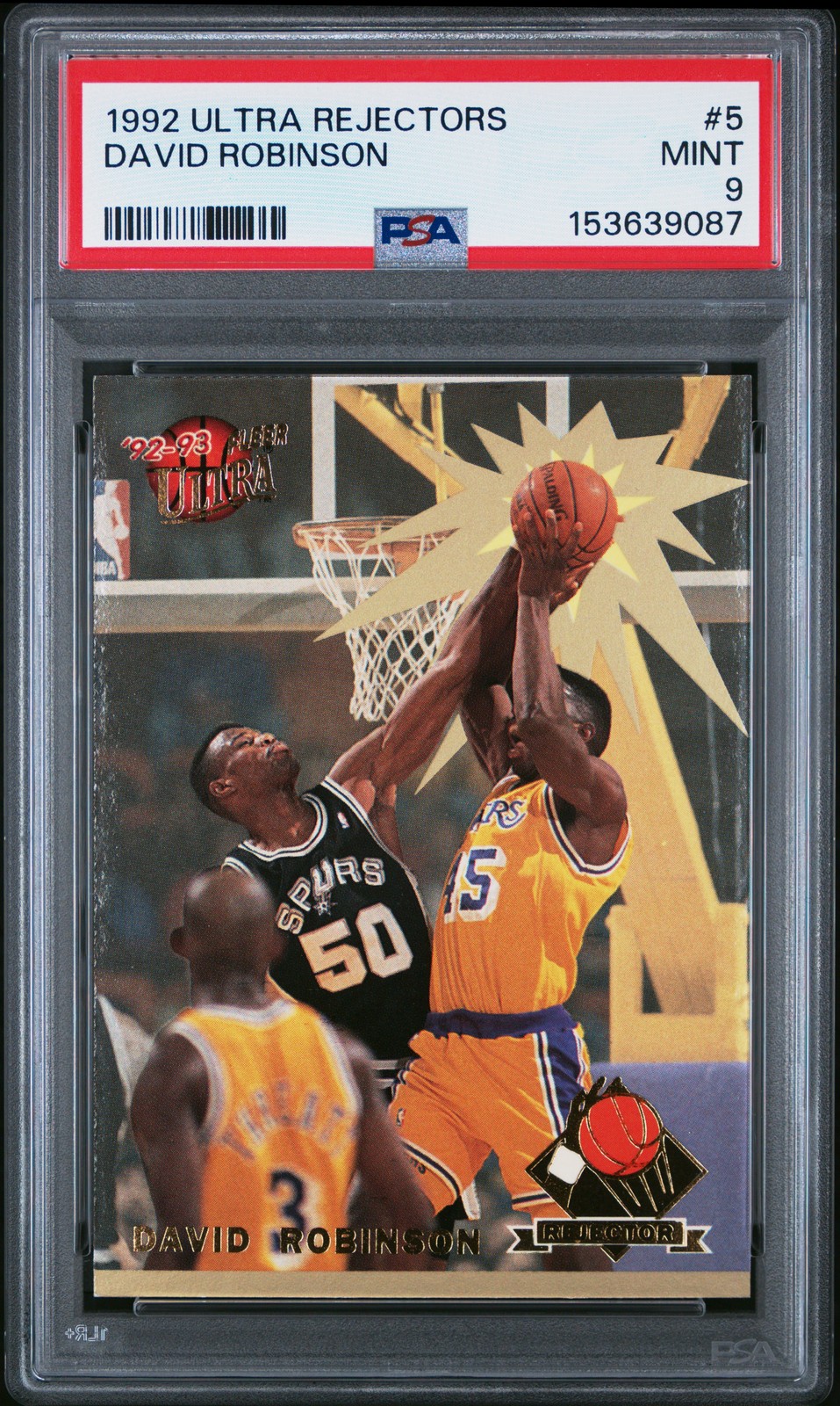 1992 ULTRA REJECTORS #5 DAVID ROBINSON PSA 9