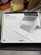 NEW Logitech Casa Pop Up Desk Kit - Stand/Tou...