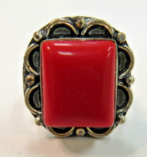 Bali Legacy Sponge Coral 925 Sterling Silver Ring Size 7.0 HH848