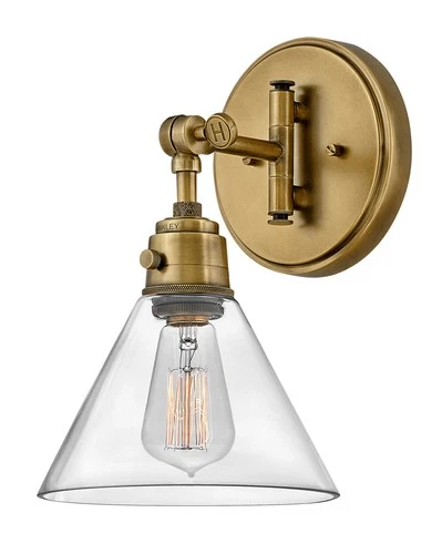 Hinkley Lighting 3691 Arti 12" Tall Hardwired Wall Sconce - Heritage Brass / - Picture 1 of 5