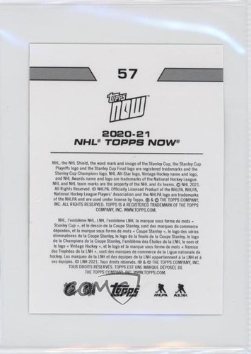 2020-21 Topps Now naklejki NHL /346 Sam Gagner #57 - Zdjęcie 2 z 3
