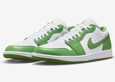 Nike Air Jordan 1 Low SE Shoes White Chlorophyll HF4823-100 Men's