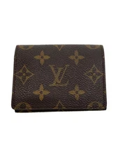 Louis Vuitton Envelope Card Holder Monogram Canvas Brown Mens