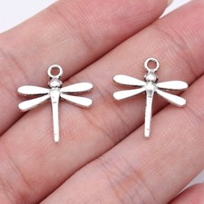 320 Pcs Tibet Silver Dragonfly Charms Pendants 18X17MM Diy Crafts D17132