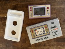 Vintage Nintendo Snoopy Tennis Game and Watch Set Working Boxed 1980s Rare