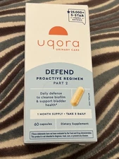 1 Bottle of UQORA DEFEND Proactive Regimen Part 2 (60 Cap.) Exp 02/2027 NEW