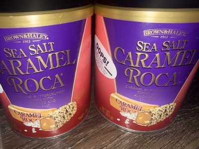 Roca ~ Sea Salt Caramel Toffee Chocolate 2-Cans 10 Oz Each ~ Expires 06/15/2027