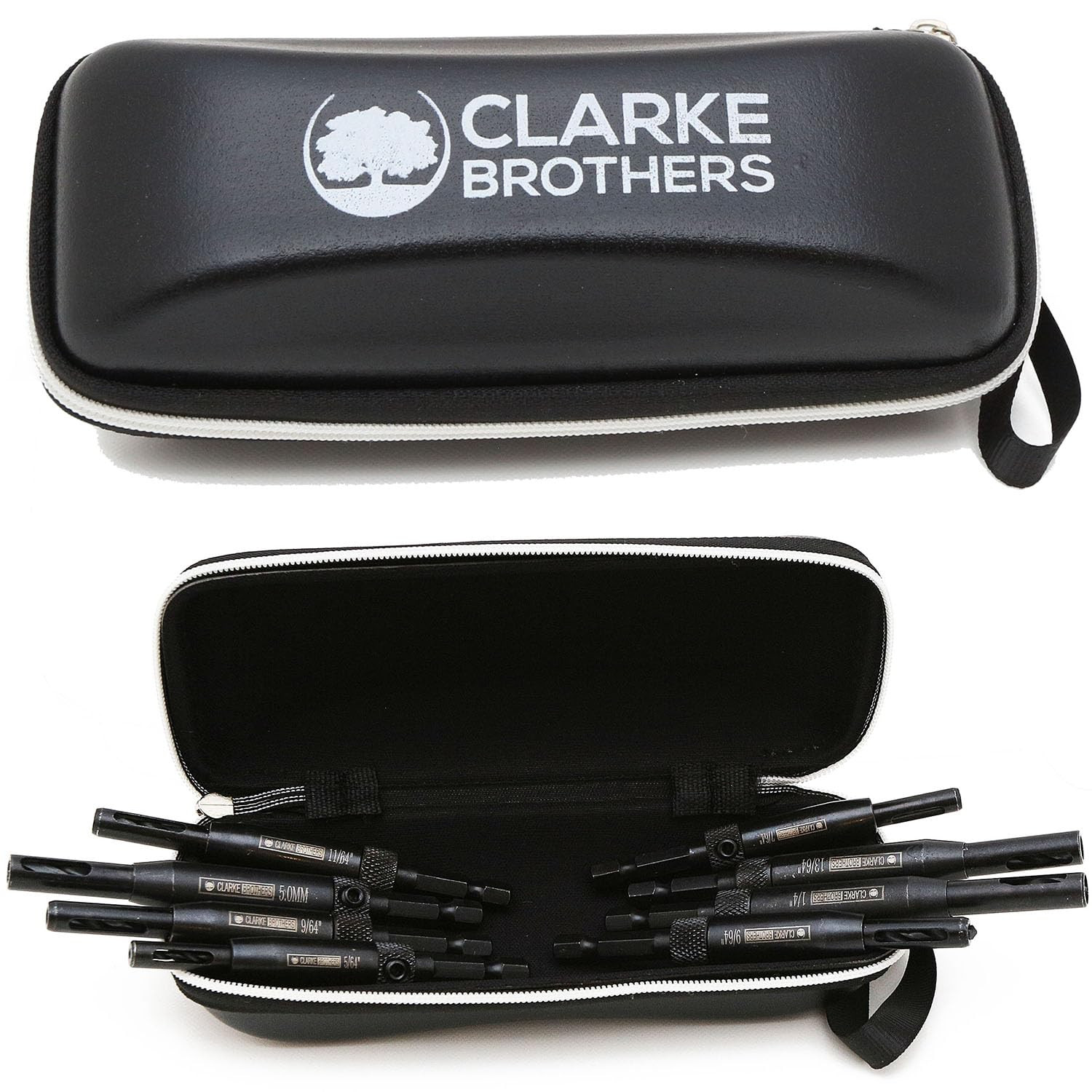 Clarke Brothers Self-Centering Drill Bit Set – 8-Pack Assorted Sizes Center Dril