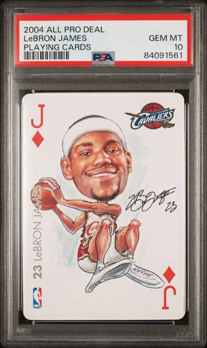 2004 All Pro Deal Playing Cards LeBron James PSA 10