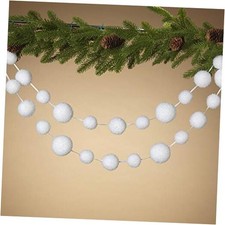 Gerson 2548580 Snowball Garland, 5'L