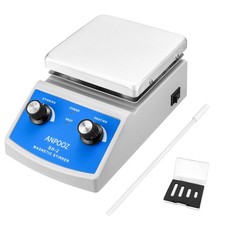 Magnetic Stirrer Hot Plate w/Stir Bar Retriever, 100-2000RPM Blue 