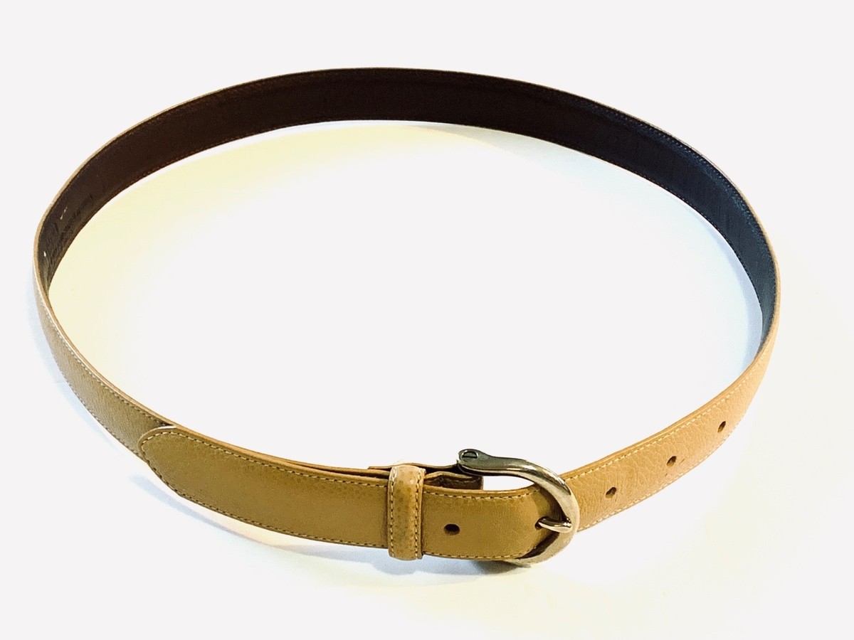 Vintage Coach Calfskin Belt, Classic Style 8567, Tan, Solid 