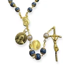 Saint JPII - St.John Paul II Pope - Blessed Rosary with Relic Ex-Indumentis
