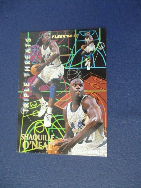1993-94 Fleer Shaquille O'Neal Triple Threats #7 Orlando Magic Shaq
