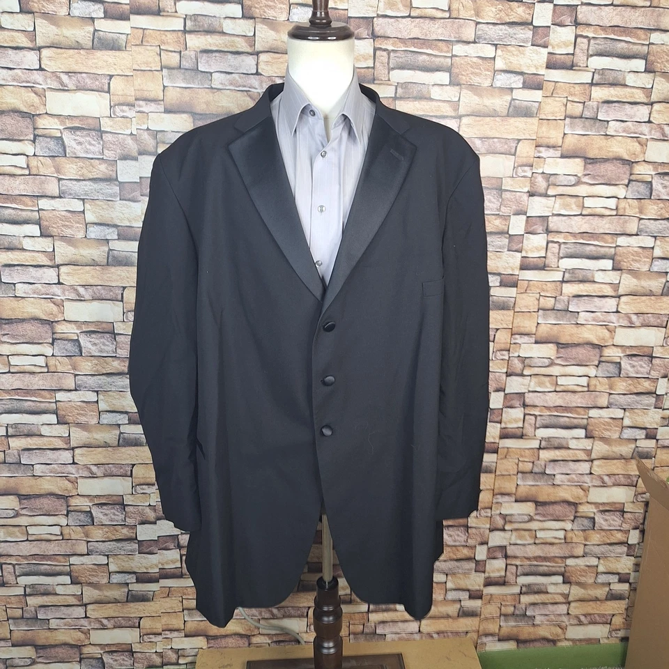 Мужские брюки смокинг After Six 2 штуки 62XL 54X34 черные на 3 пуговицах - Изображение 3 из 4