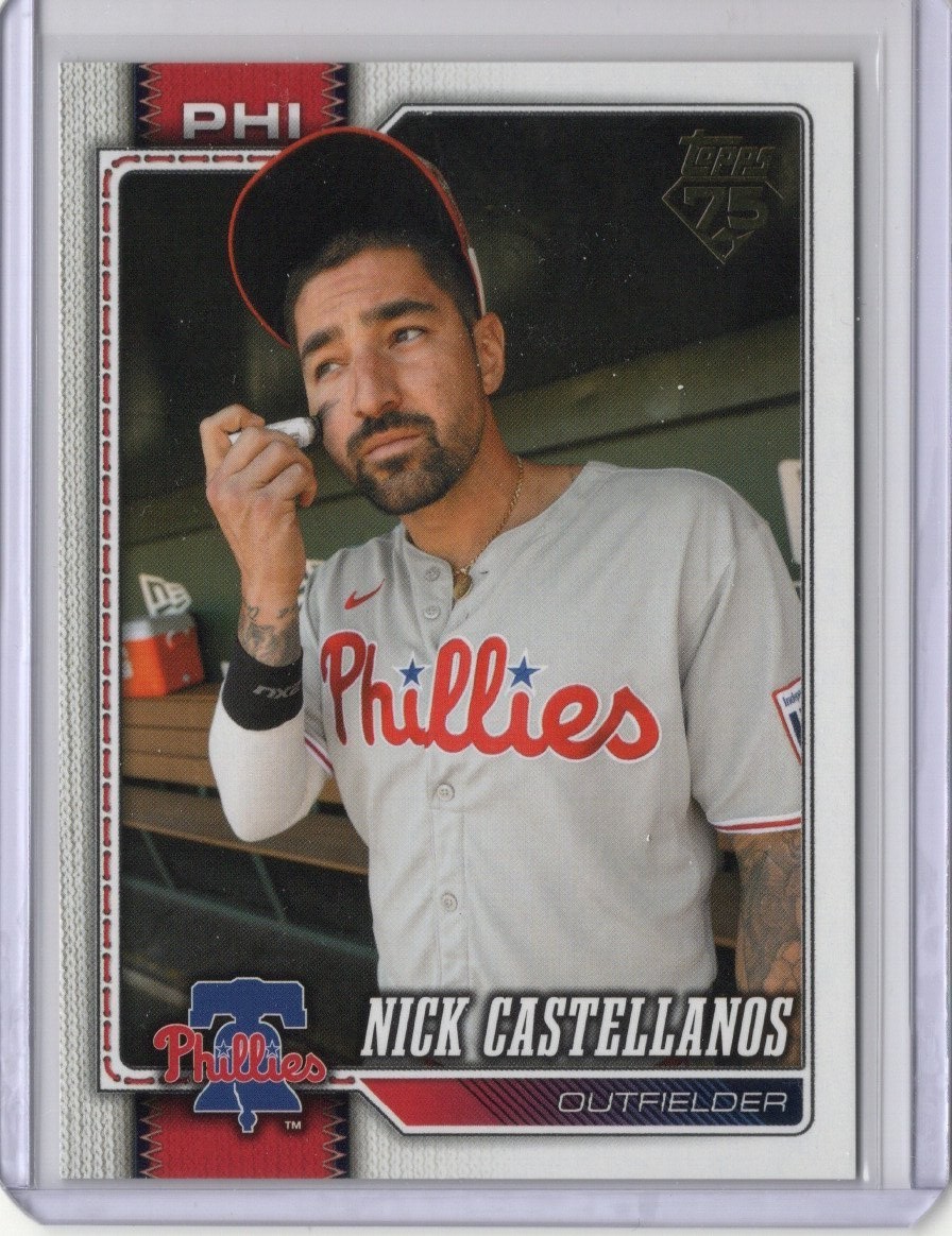 Nick Castellanos 2026 Topps Series 1 #17 Golden Mirror SSP Phillies
