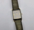 Seiko Tank Vintage Watch Quartz Two-Tone Original Strap Japan 1985