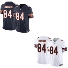 NWT MEN'S Colston #84 Loveland 2025 All Stitched Jersey Navy/White