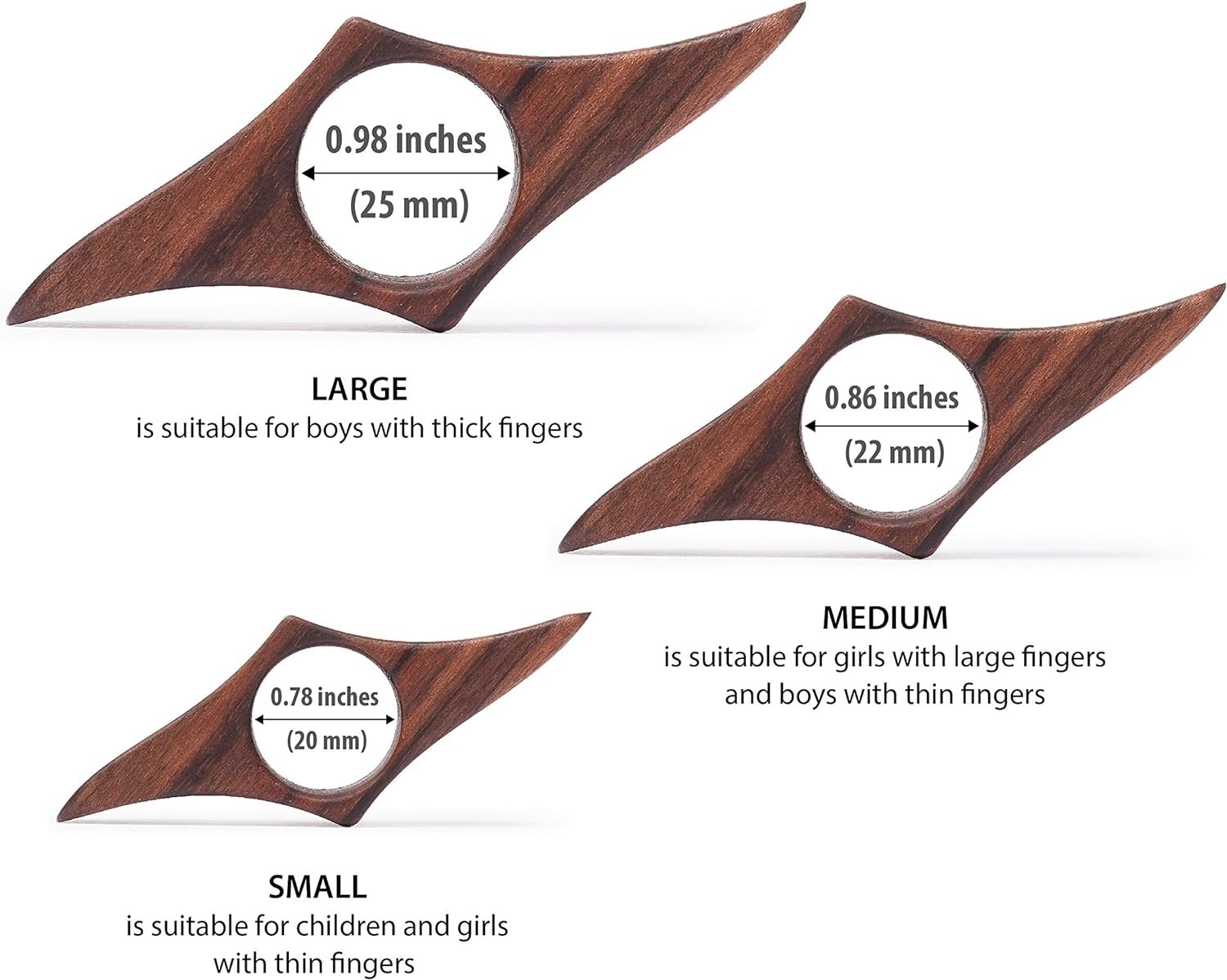 Wooden Book Page Holder - Handmade Walnut Thumb Accessories Reading Gadget