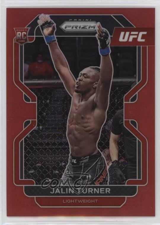 2022 Panini Prizm UFC Red Prizm 232/299 Jalin Turner #164 0ud4