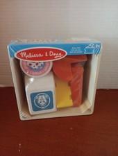 Melissa  Doug Dairy Food Group Wooden Playset Milk, Butter, 2 Cheeses, Yogurt