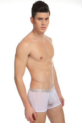 Boxershorts Daunen weiß Gr. M/S sehr weiche Stoffe etwas transparent sexy Ref:301