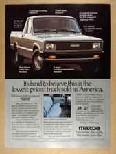 1982 Mazda B2000 Sundowner Pickup Truck vintage print Ad