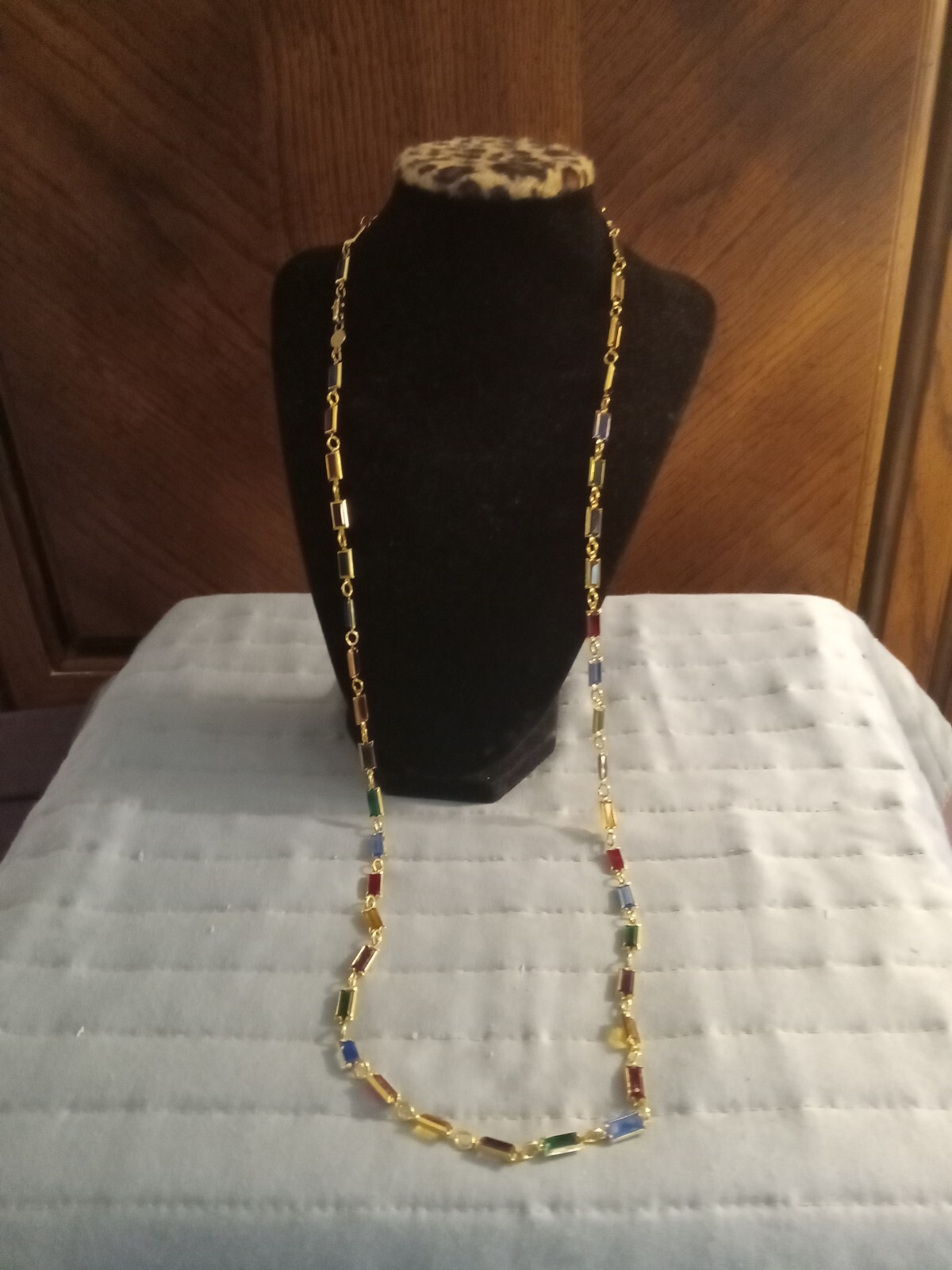 AUSTRIAN CRYSTAL MULTICOLORED RECTANGULAR CRYSTAL… - image 1