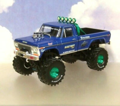 1/43 GREENLIGHT BIGFOOT #1 MONSTER TRUCK 1974 FORD F250 CHASE
