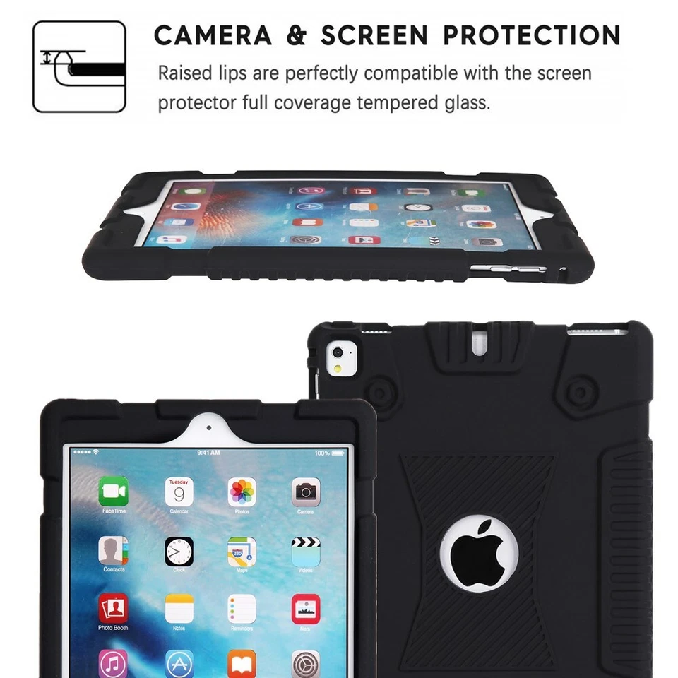 For iPad 6th Generation 9.7 2018 Shockproof Slim Soft Case+Screen Protector Film - Image 2 of 4