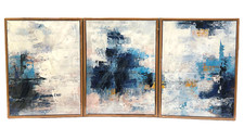 Framed Wall Art Modern Abstract Canvas 3-PC S...