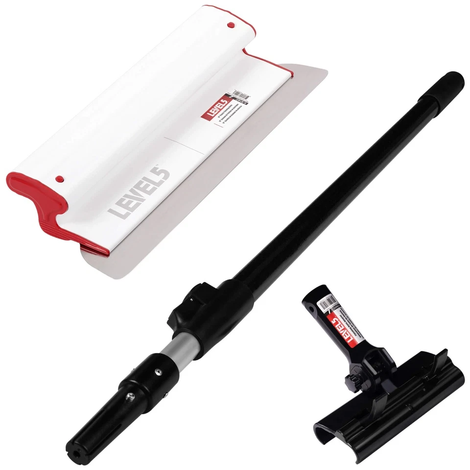 LEVEL5 TOOLS LEVEL5 16" Composite Skimming Blade w/ 38.5"-63" Ext. Handle + Adapter | 5-424C