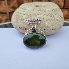 Colgante de piedras preciosas ojo de tigre azul y oro plata de ley 925 artículo colgante PG4322
