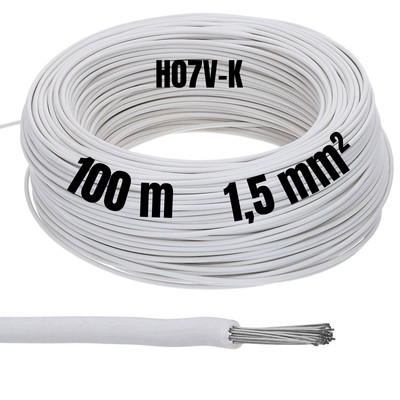 100 Meter Lapp Kabel 4160405 Multi Standard SC 2.1 1X1,5 mm² Weiß AWG16 Leitung