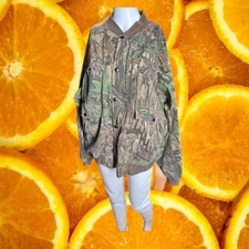 Spartan Realtree Camo Jacket Button Up Hunting Outdoors Pockets L
