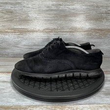 Cole Haan Women's Zerogrand Wingtip Black Suede Oxford Sneakers Size 8 B