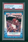 1989 Fleer Basketball Sticker Card - #3 Michael Jordan, PSA 6 EXMT