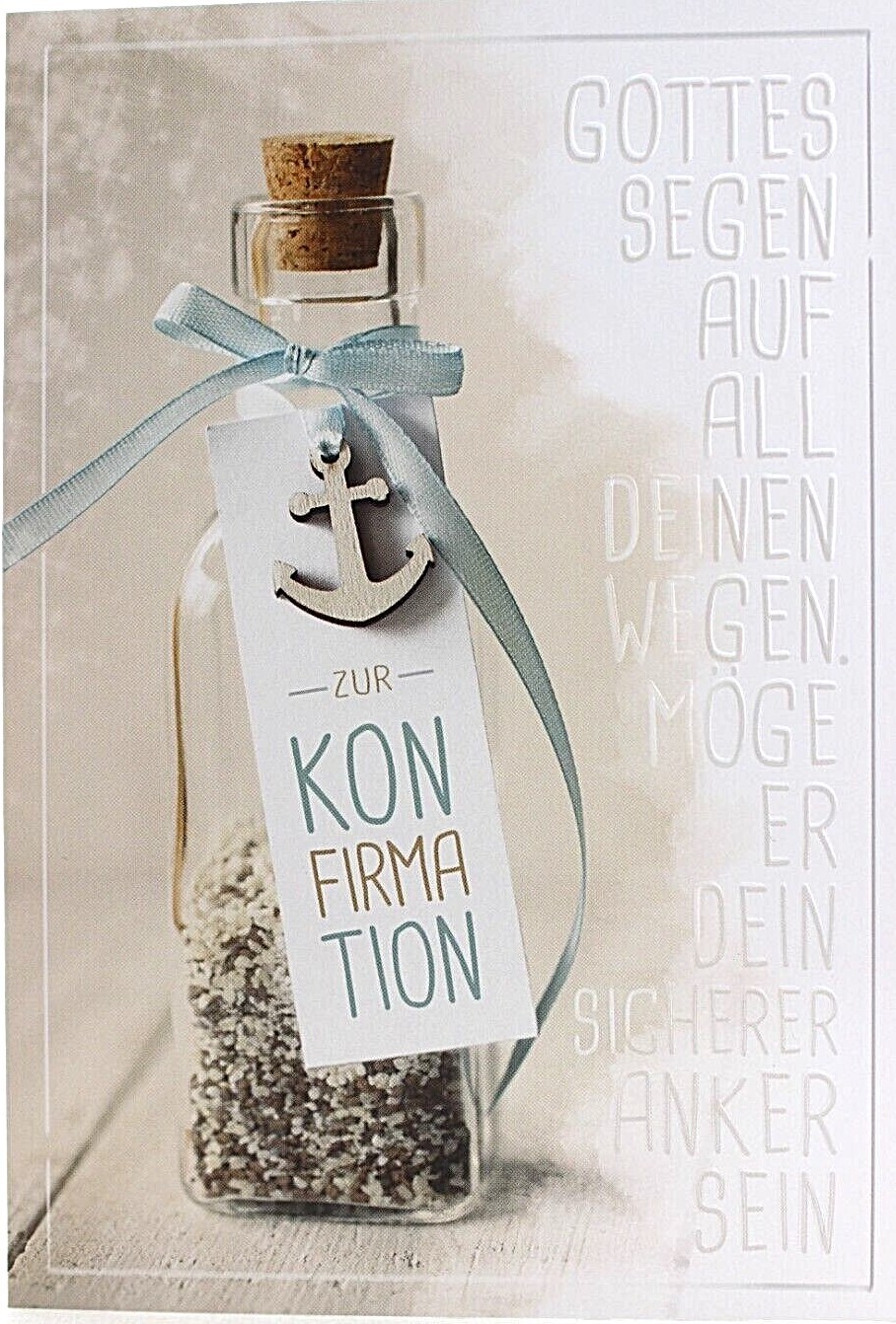 Kurt Eulzer Karte Konfirmation Gruß- Klapp- Glückwunschkarte Kommunion Geschenk
