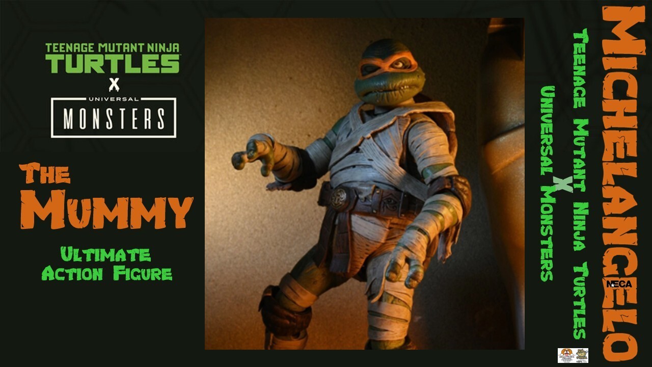 Teenage Mutant Ninja Turtles x Universal Monsters Michelangelo Mummy by NECA