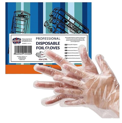 100x DISPOSABLE POLYETHYLENE GLOVES L/XL HEAVY DUTY PROFESSIONAL disposable plastic