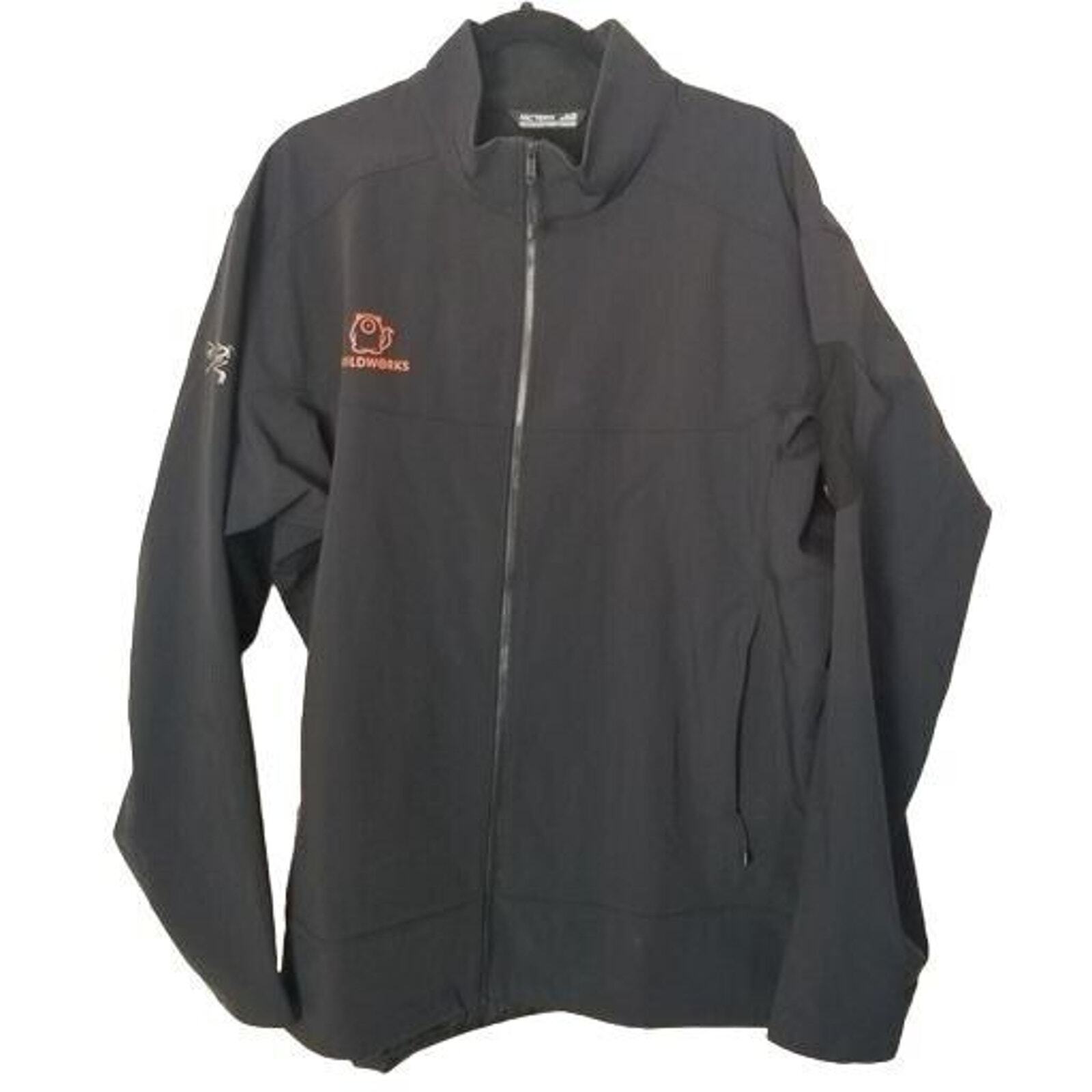 Giacca Arc'teryx uomo XL nera maniche lunghe full zip Wildworks tasche con cerniera
