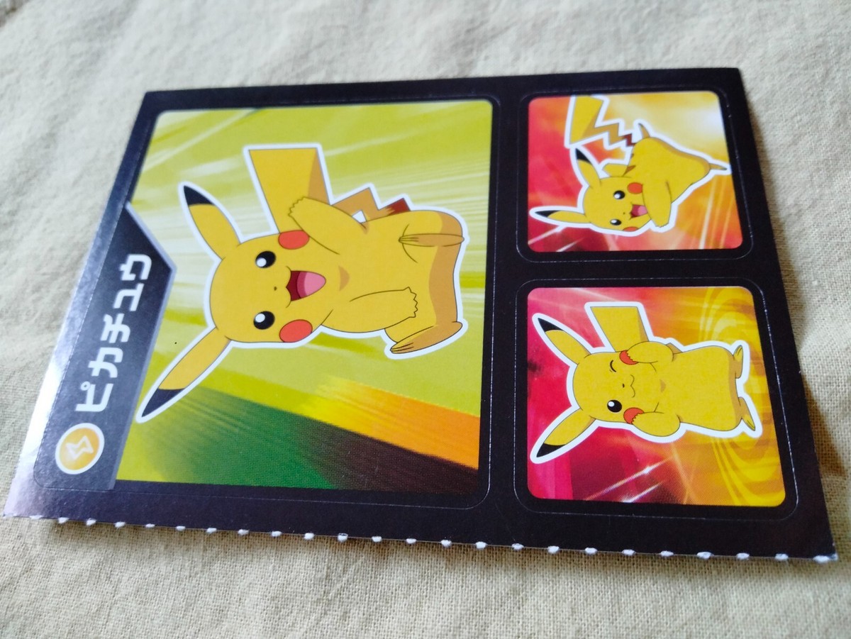 Pikachu Coris Pokemon Seal Book Gum Japanese Sticker Nintendo