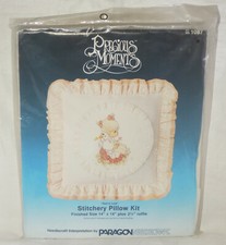 Precious Moments Stitchery Pillow Kit Girl and Goose 1087 Embroidery Paragon